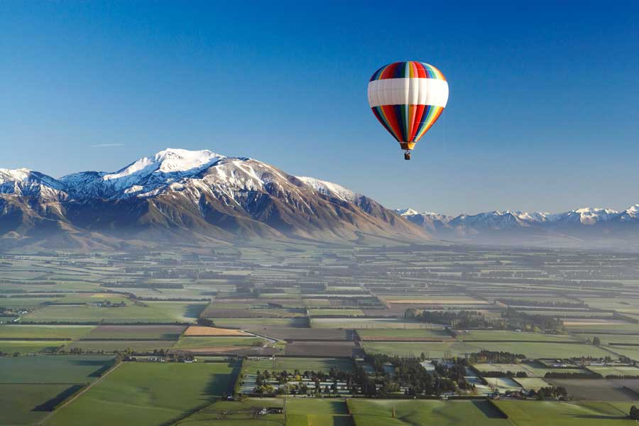 ballooning canterbury hot air balloon Christchurch New Zealand